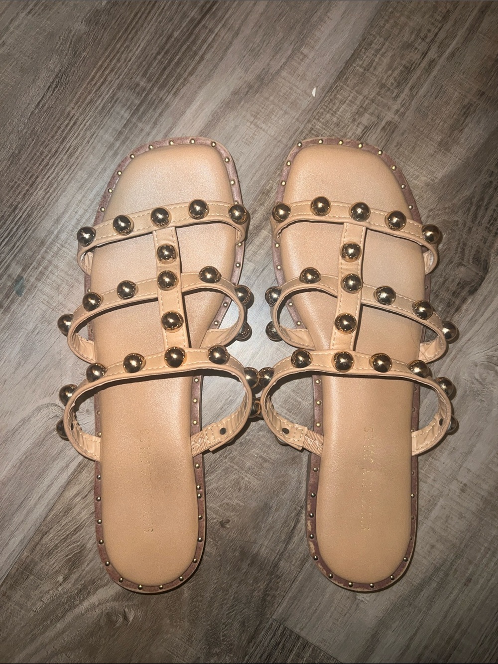 Sincerely Jules Strappy Flat Sandals - Tan